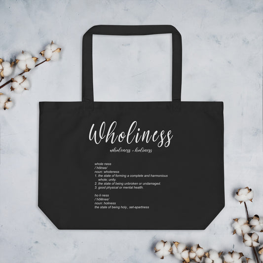 Wholiness Large Organic Tote Bag