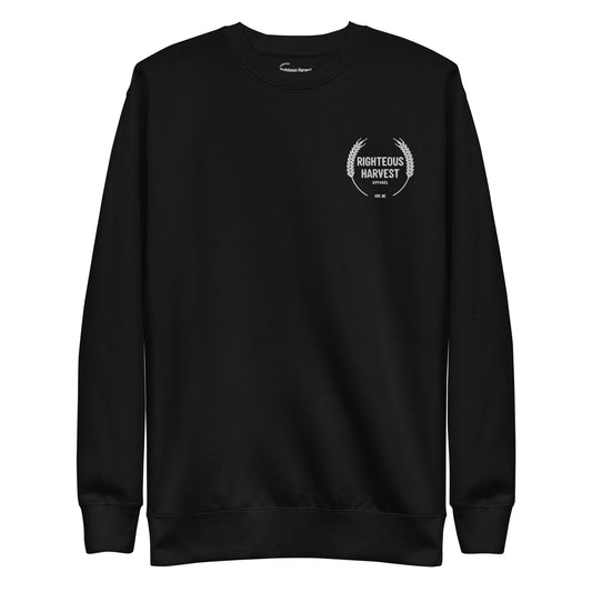 Righteous Harvest (The Brand) Embroidered - Premium Fleece Unisex Sweatshirt
